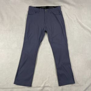 Eddie Bauer Trek Pants Mens Size 34x30 Blue Stretch Outdoor Hiking Camping